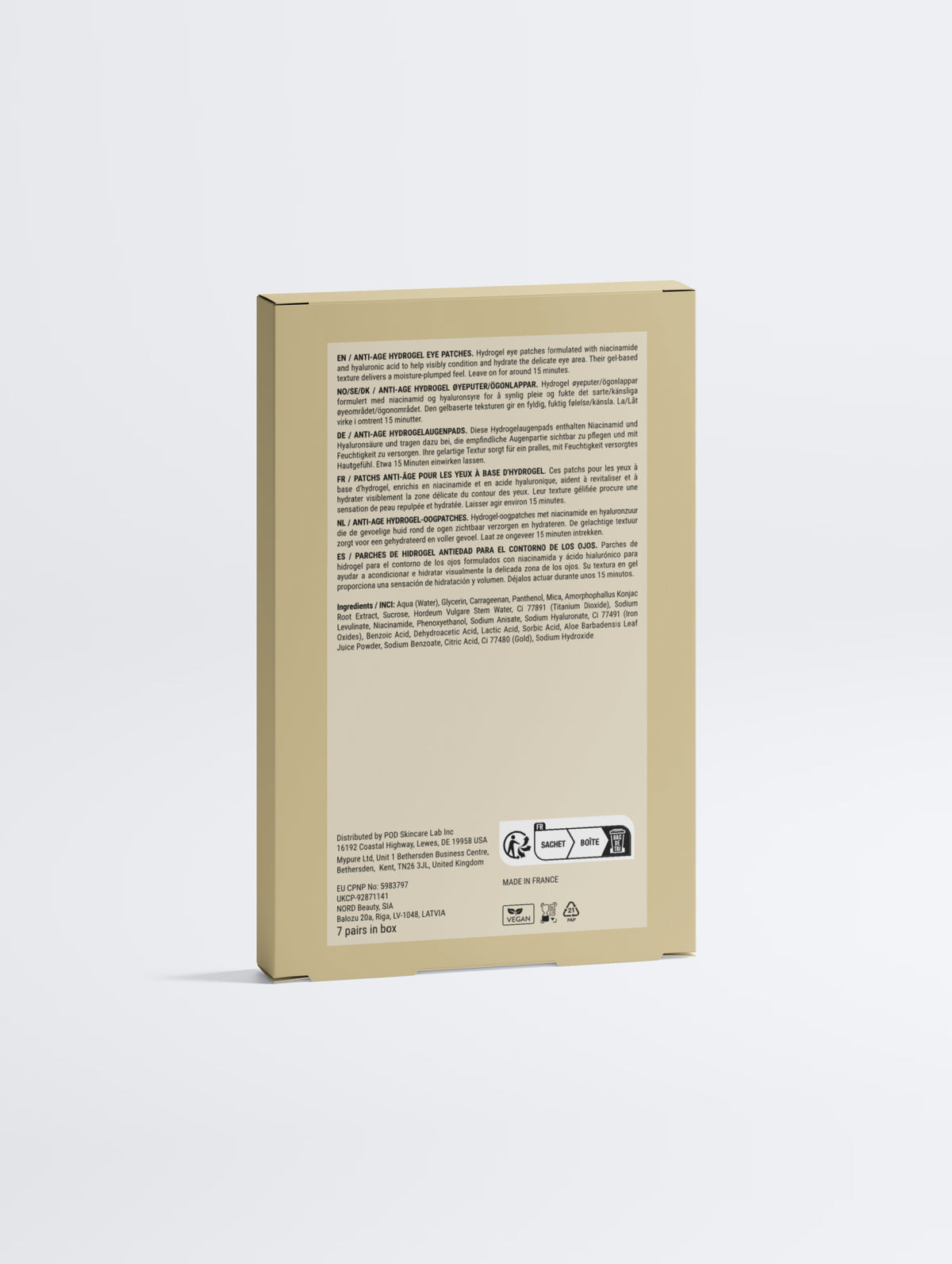 Anti-Age Hydrogel Eye Patches