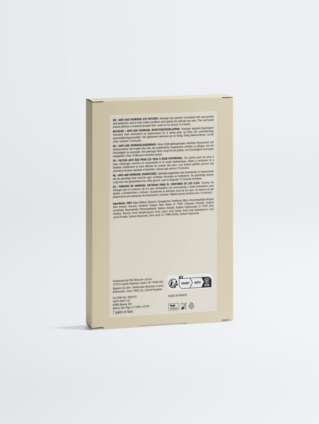 Anti-Age Hydrogel Eye Patches