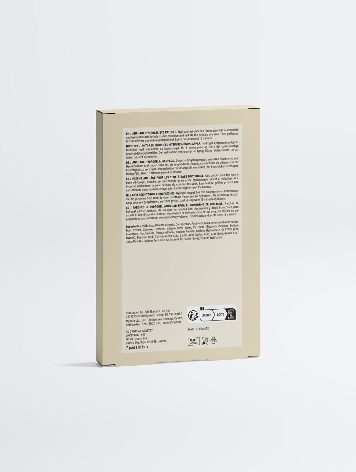 Anti-Age Hydrogel Eye Patches